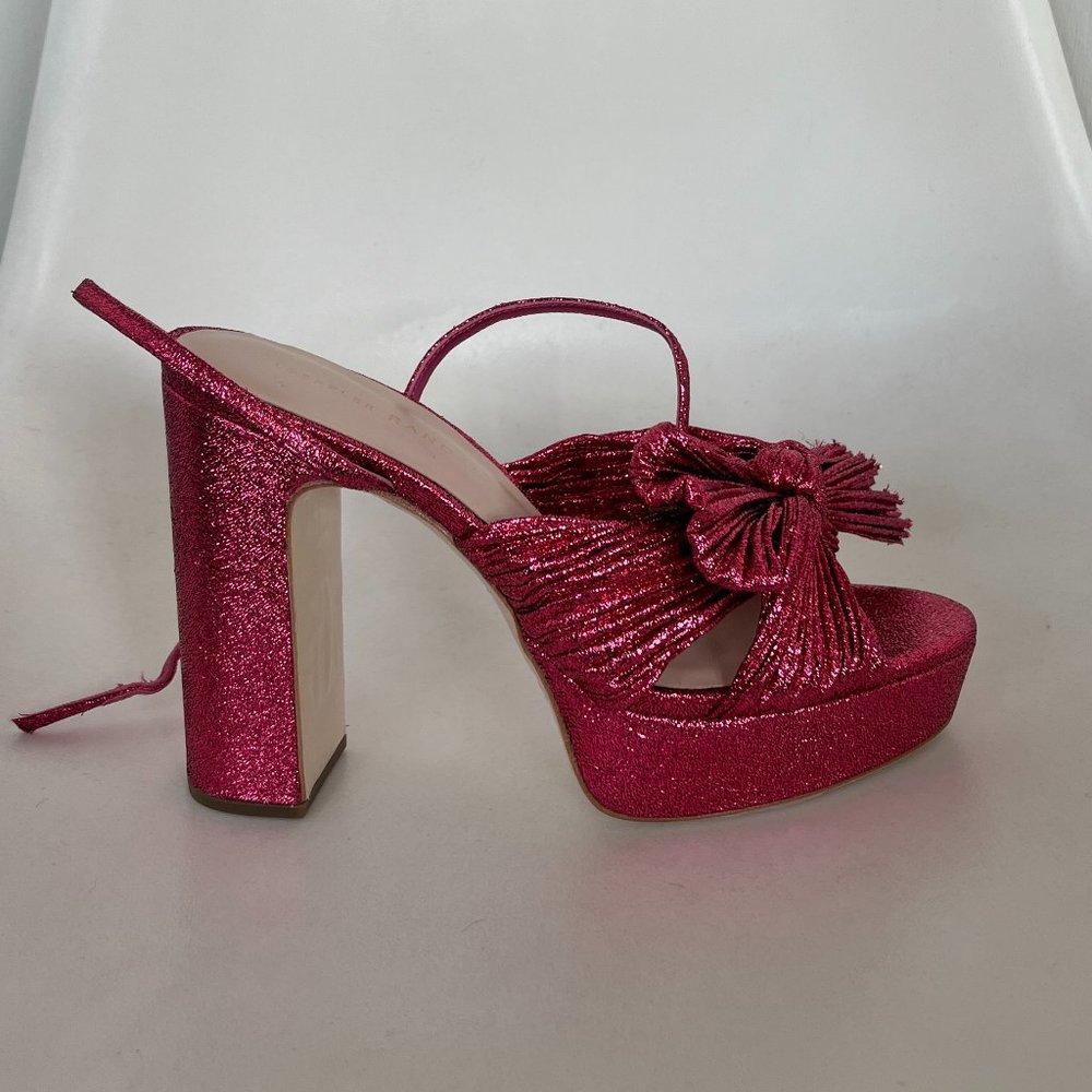 Loeffler Randall Natalia Fuchsia Platform Bow Heel / Pump
